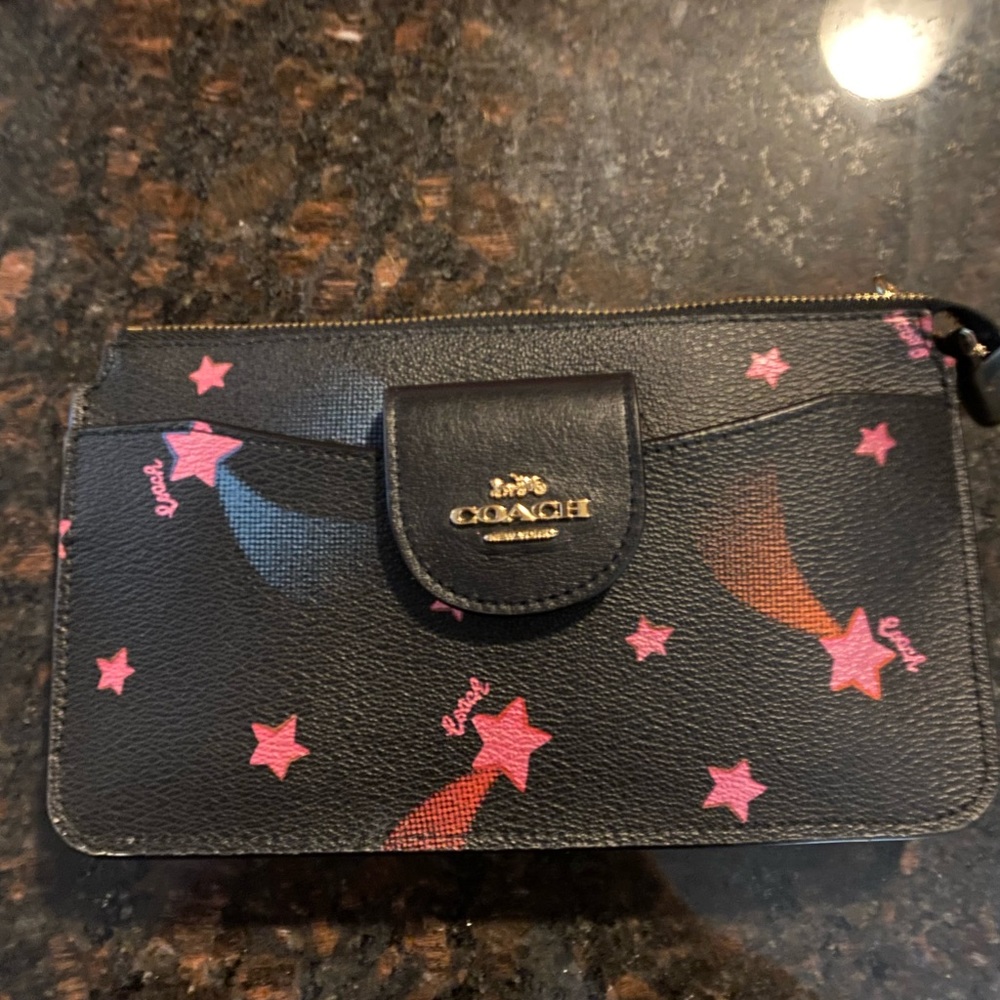 Coach Poppy Crossbody with Card Case - Disco Star Print